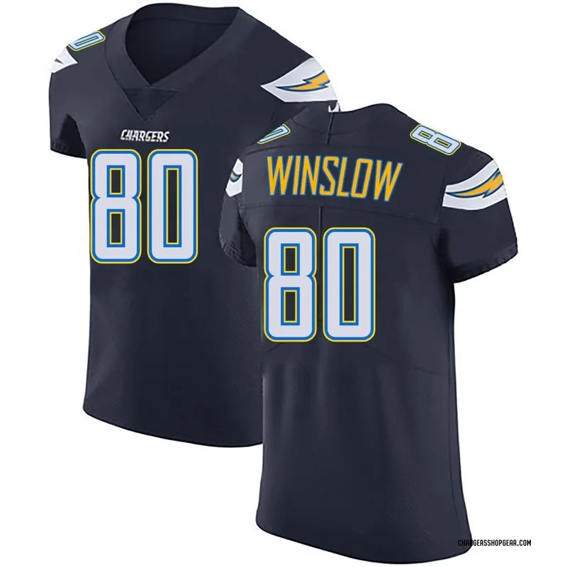 Men's Nike Los Angeles Chargers Kellen Winslow Navy Blue Team Color Vapor Untouchable Jersey - Elite